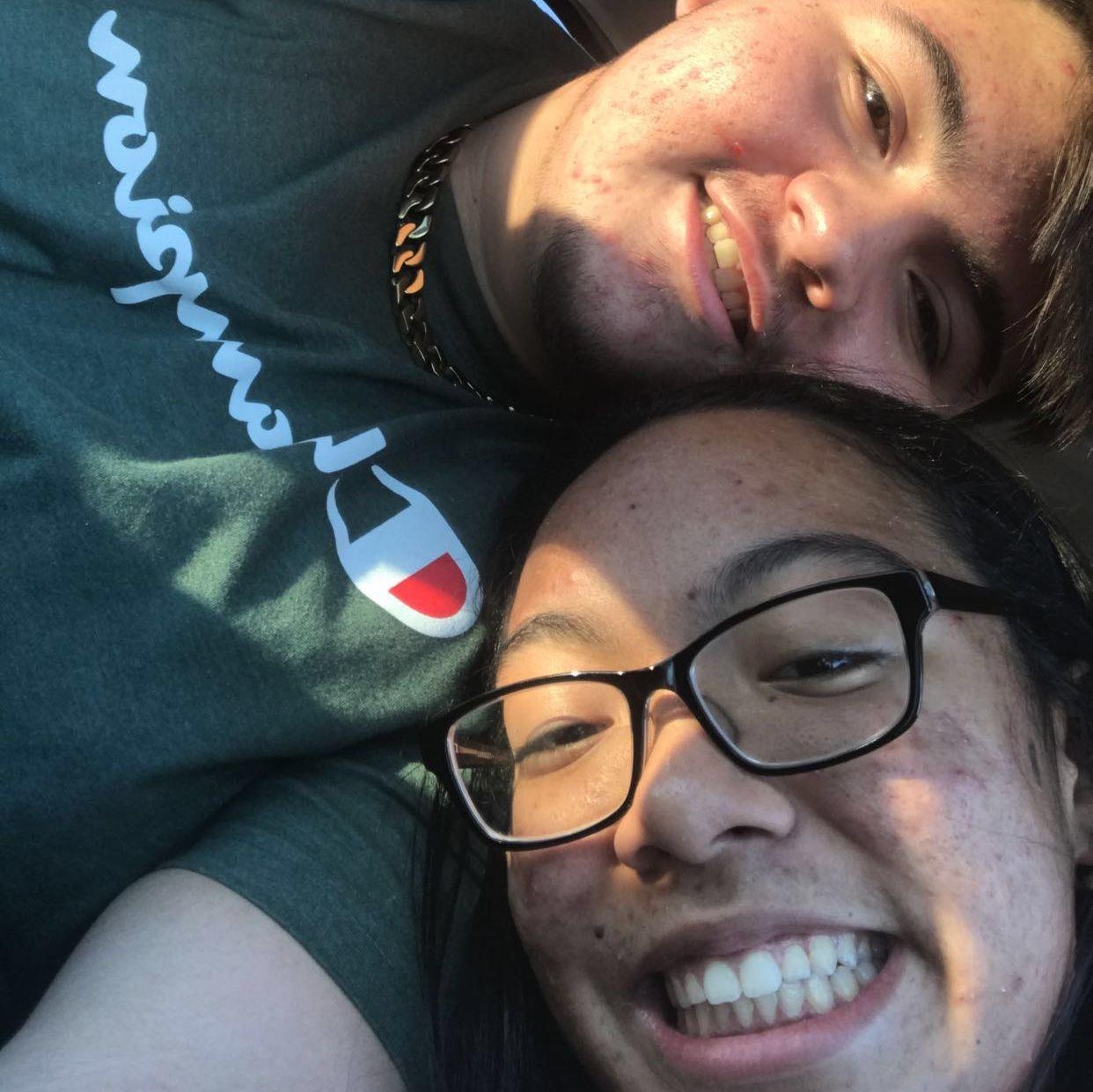our first selfie together !