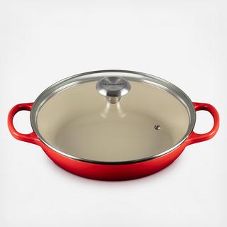 Signature Enameled Cast Iron Braiser with Glass Lid