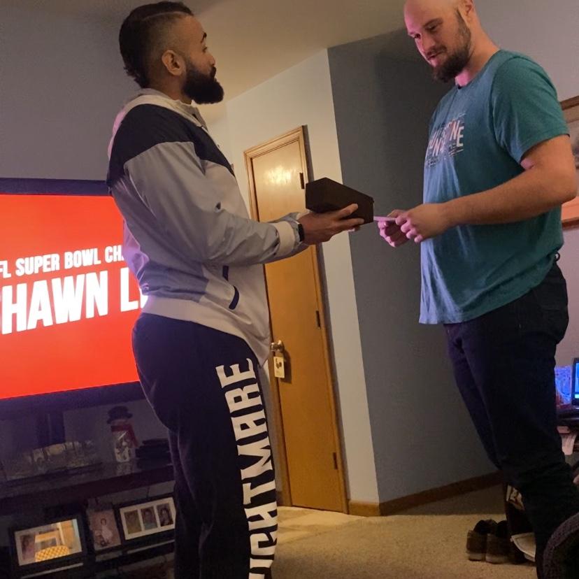 Groomsman proposal…… he said yes!!