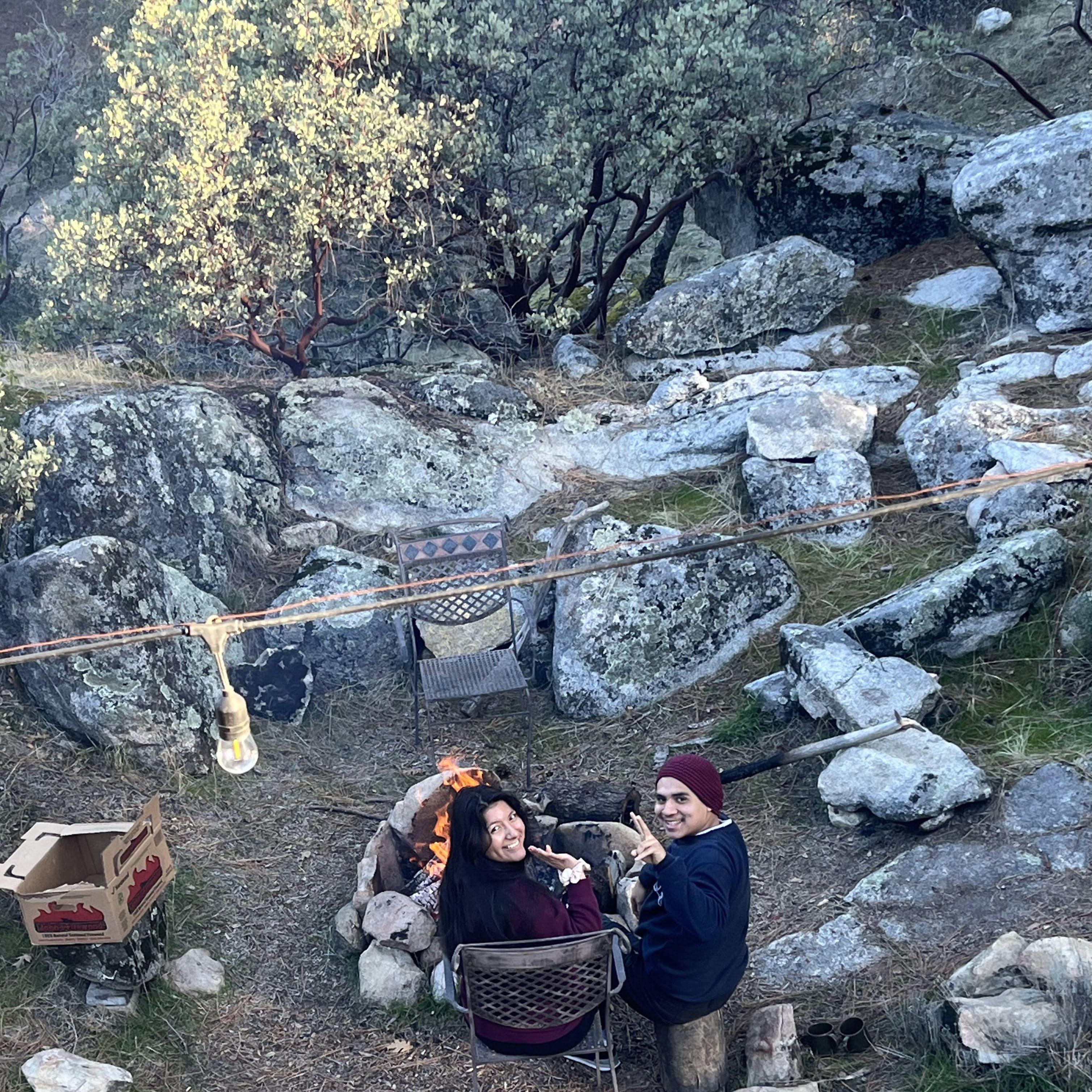 Morning bonfires