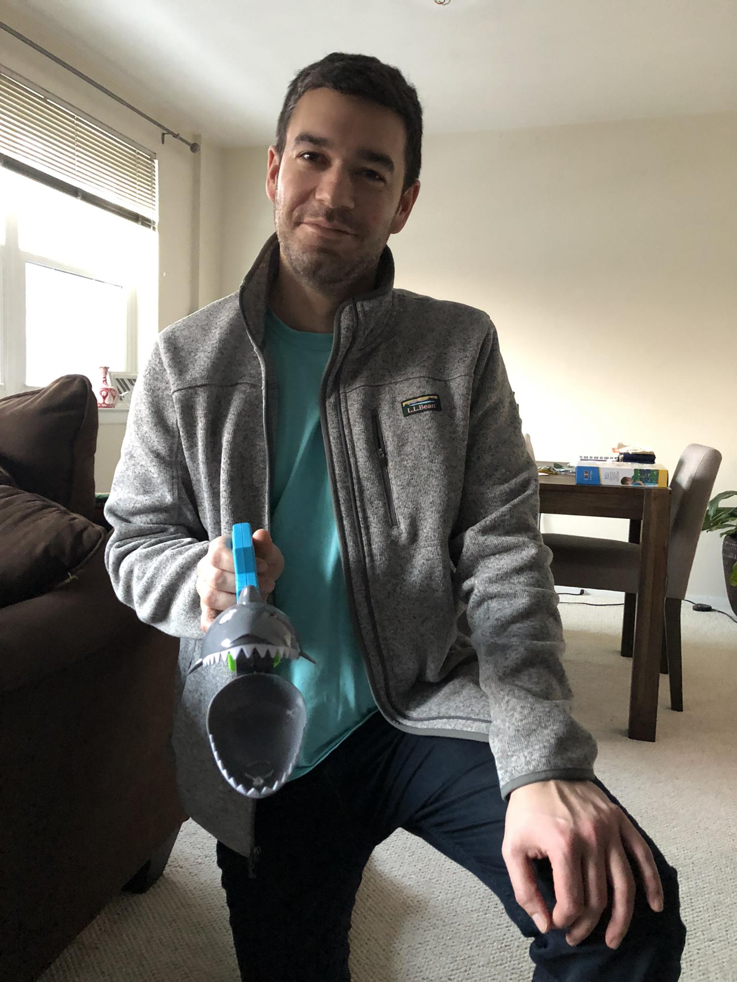 After spending Valentine's weekend in Newport, Steve proposed at home on President's Day - obviously the most romantic day of the year. He put the ring in a toy we won at an arcade the day before!