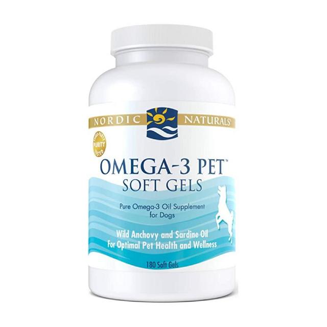 Nordic Naturals Omega-3 Pet, Unflavored - 330 mg Omega-3 Per Soft Gel - Fish Oil for Dogs with EPA & DHA - Promotes Heart, Skin, Coat, Joint, & Immune Health