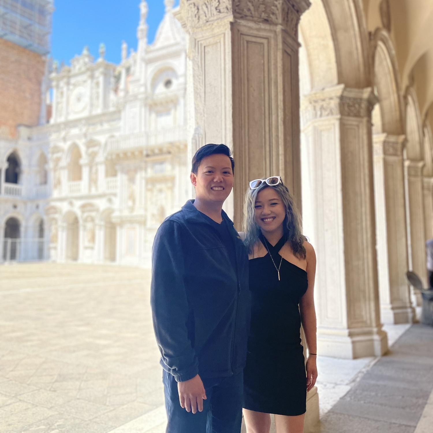 5/9/23 - First time together in Venice, Italy at the Doge’s Palace.