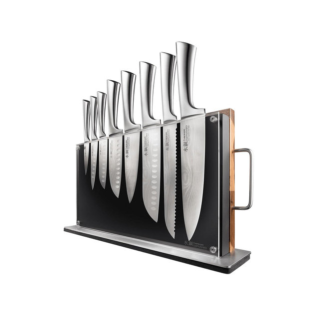 Cuisine::pro® Damashiro Bodo Knife Block With Chopping Board Set, 10 Piece