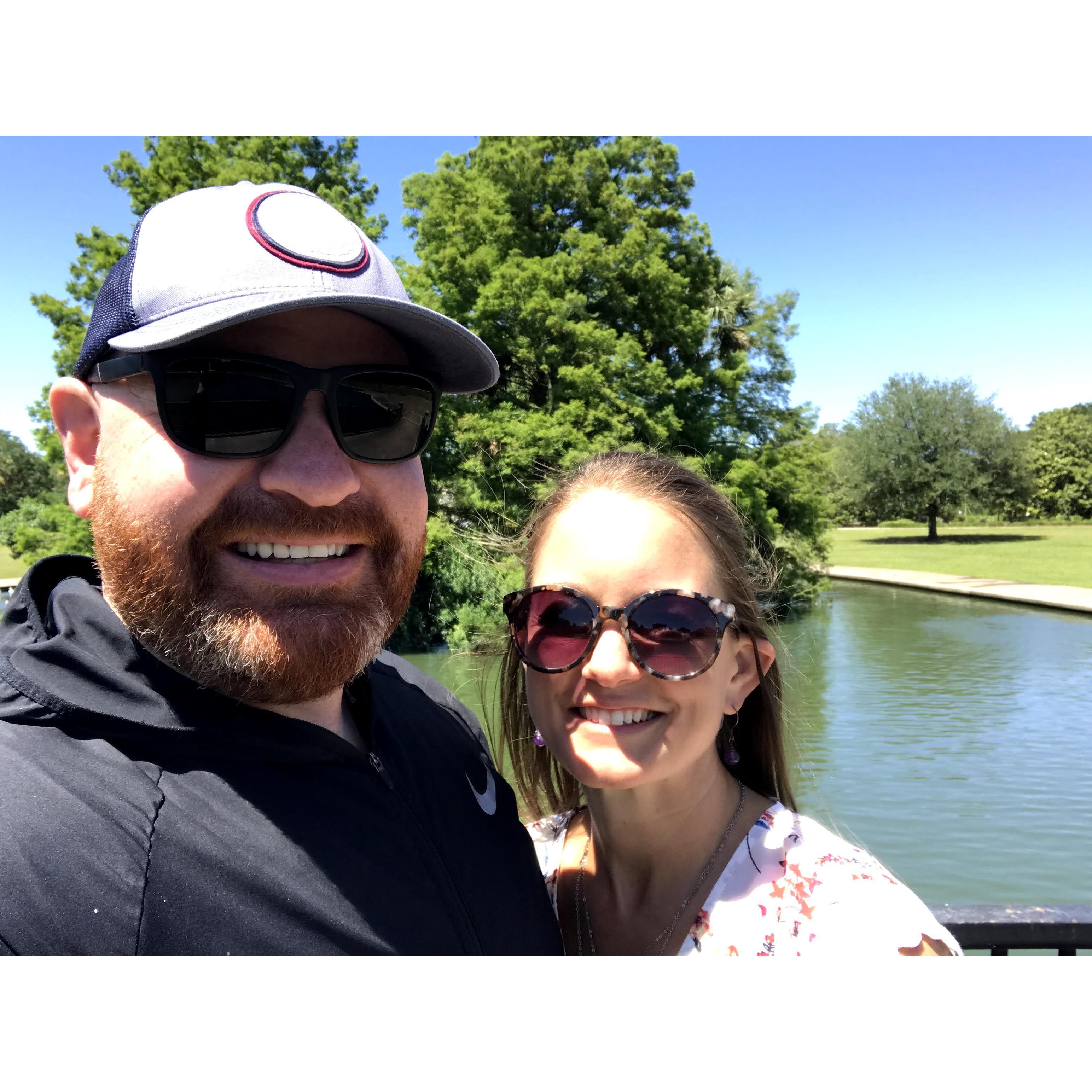 One of our first few dates was a bike ride and picnic in Hampton Park. That is where our wedding ceremony will be.