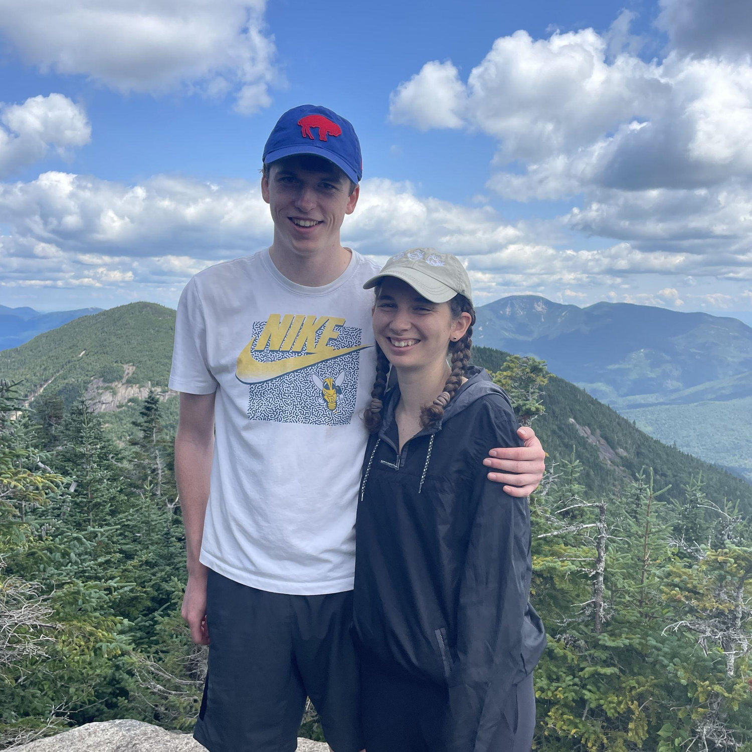 ADK 2025- we made it to the top of our second WolfJaw mountain! Big thanks to everyone who made that possible- especially Uncle Chris and Patty for being our hiking companions!