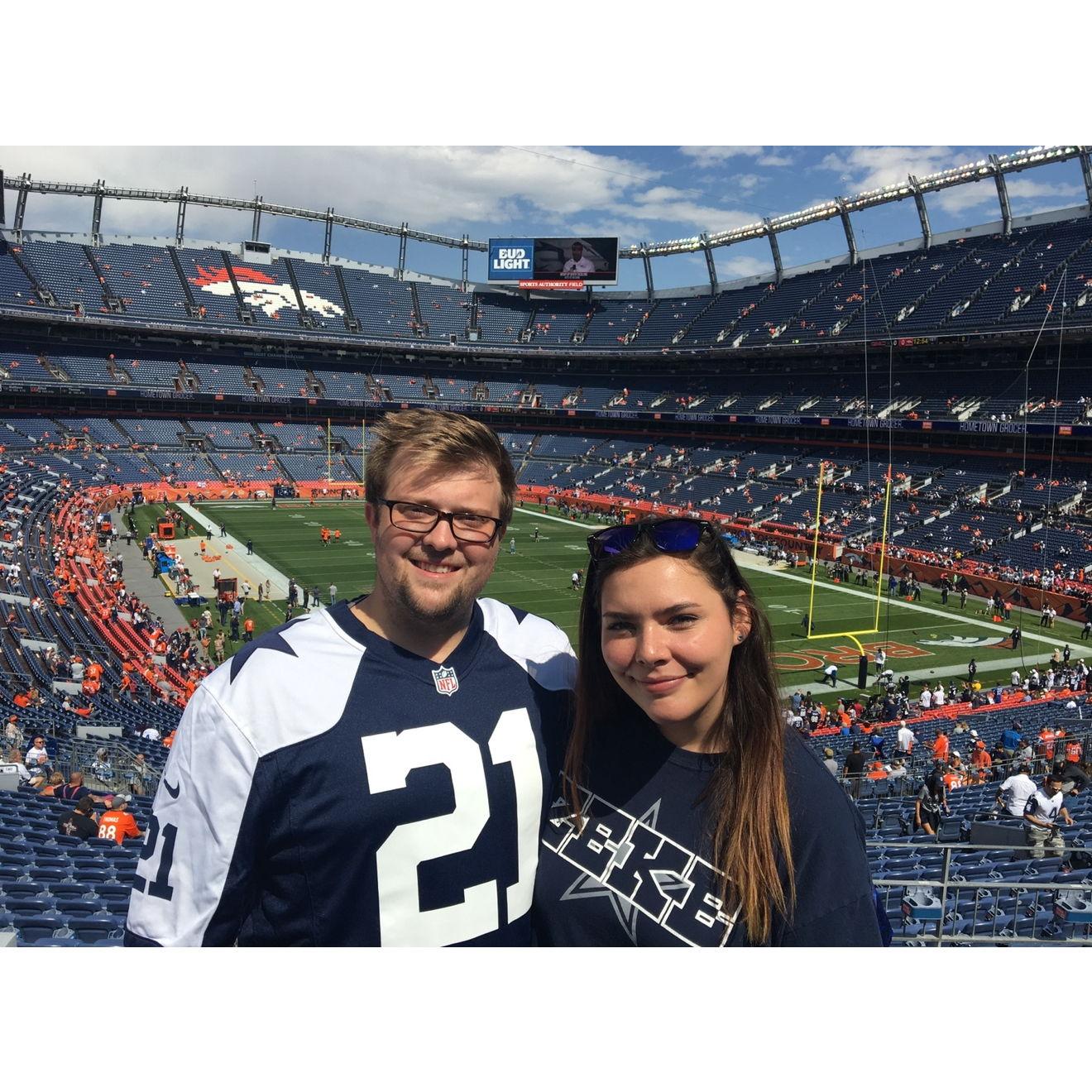 Holden's first ever Cowboys football game