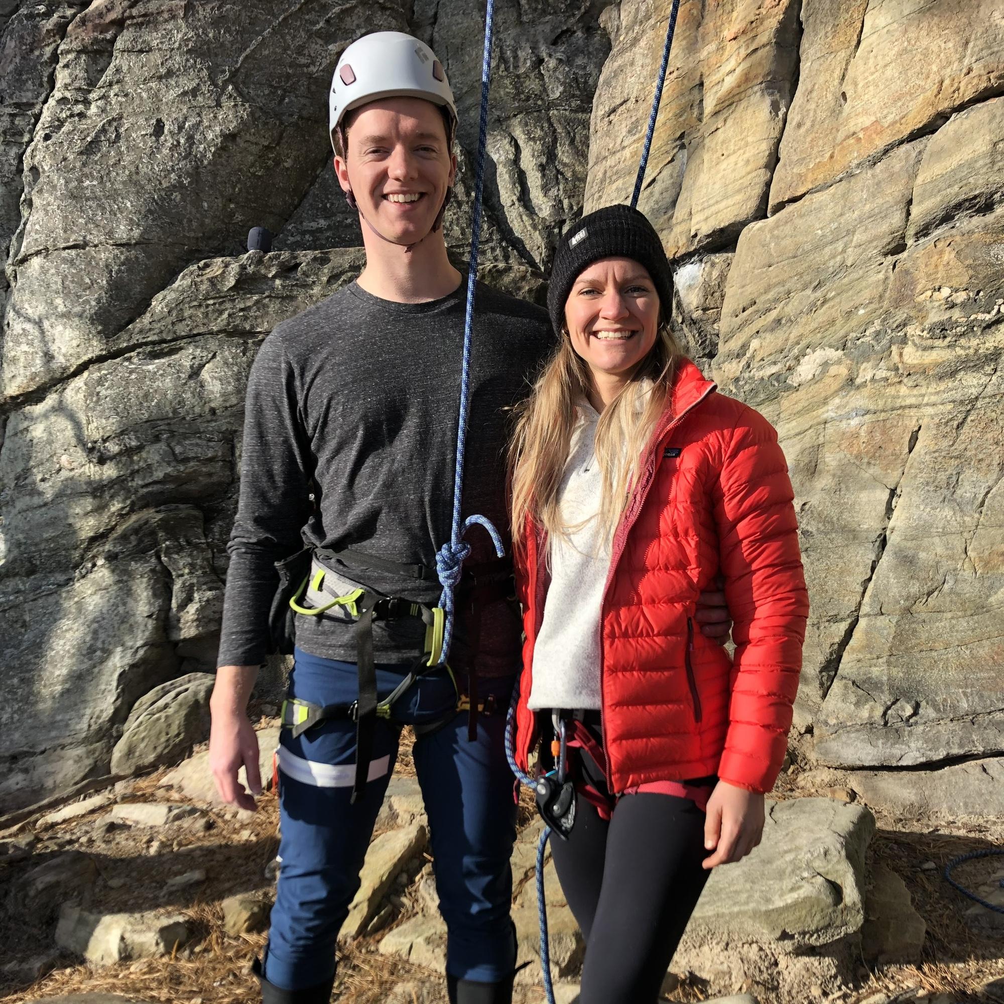 Rock climbing at Pilot Mountain!