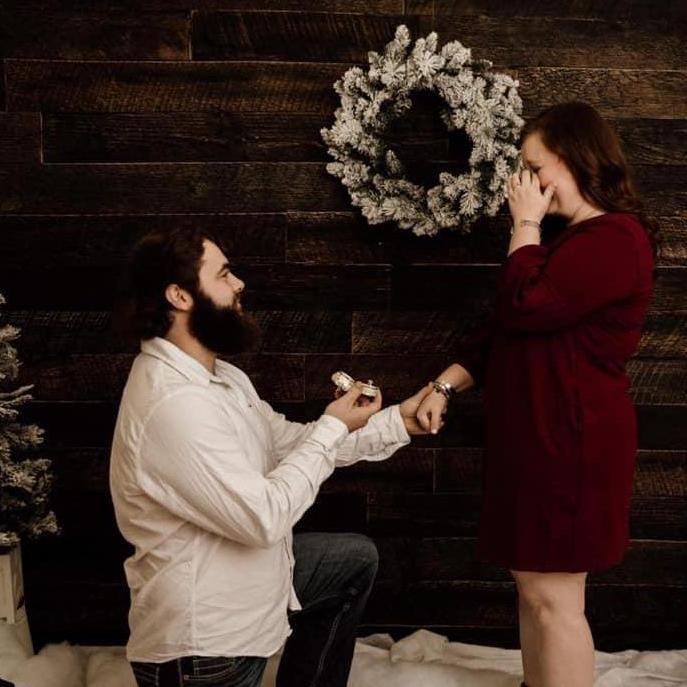 Christmas came early for this couple!
