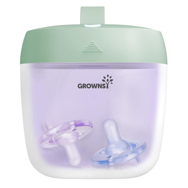 GROWNSY Pacifier Sanitizer Portable, UV Light Sanitizer on The Go, USB Charging Sanitizer Case, Mini Pacifier Sanitizer 99.99% Cleaned in 59 Seconds (Green)