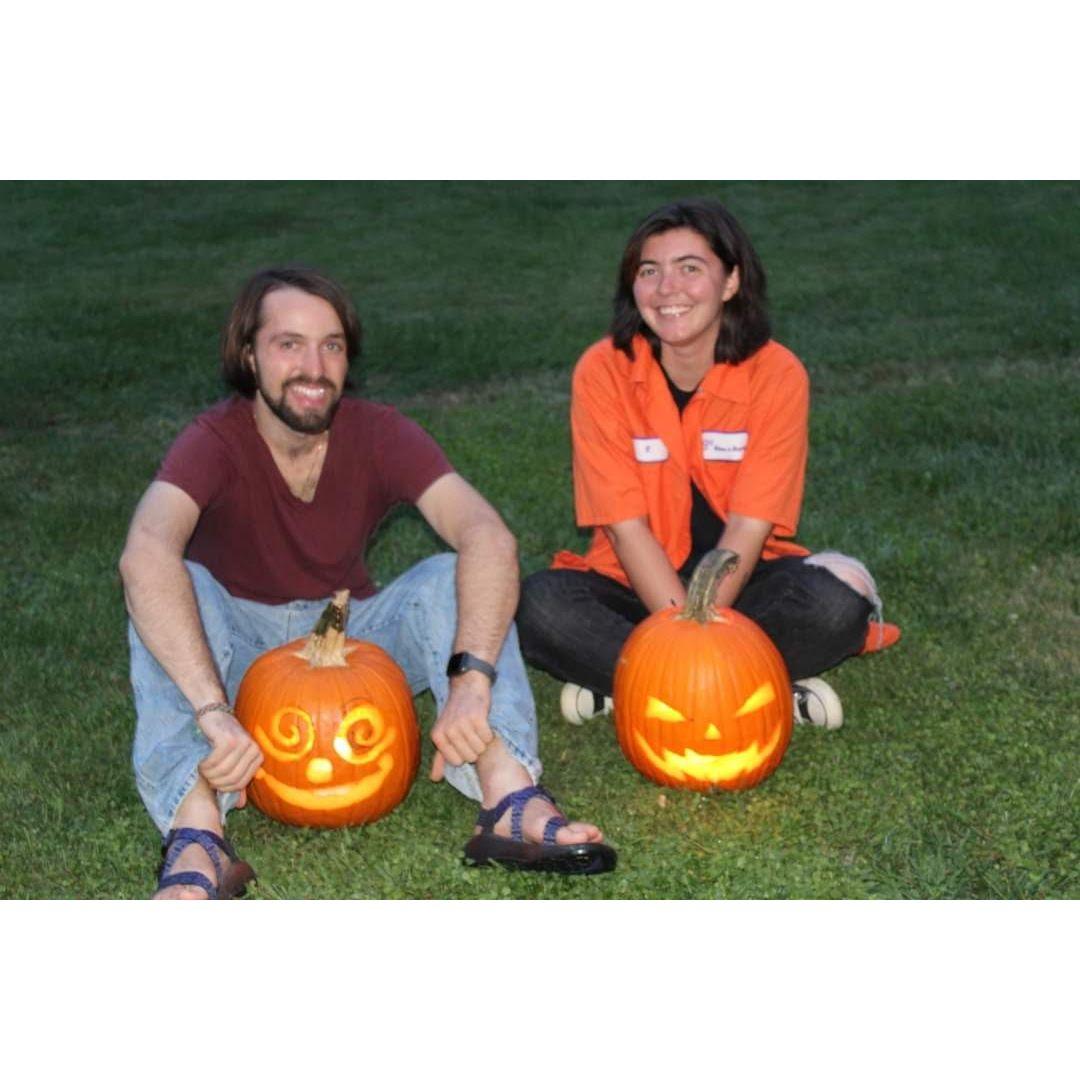 This was the first year of carving pumpkins at Meemaw's house on Oktoberfest weekend.