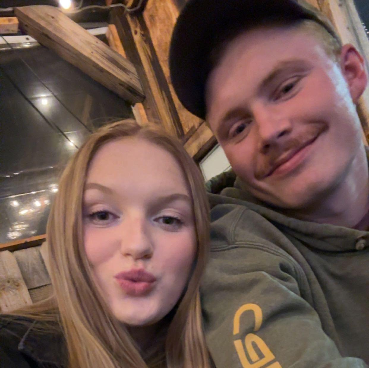 Our first ever picture together, taken on our third date