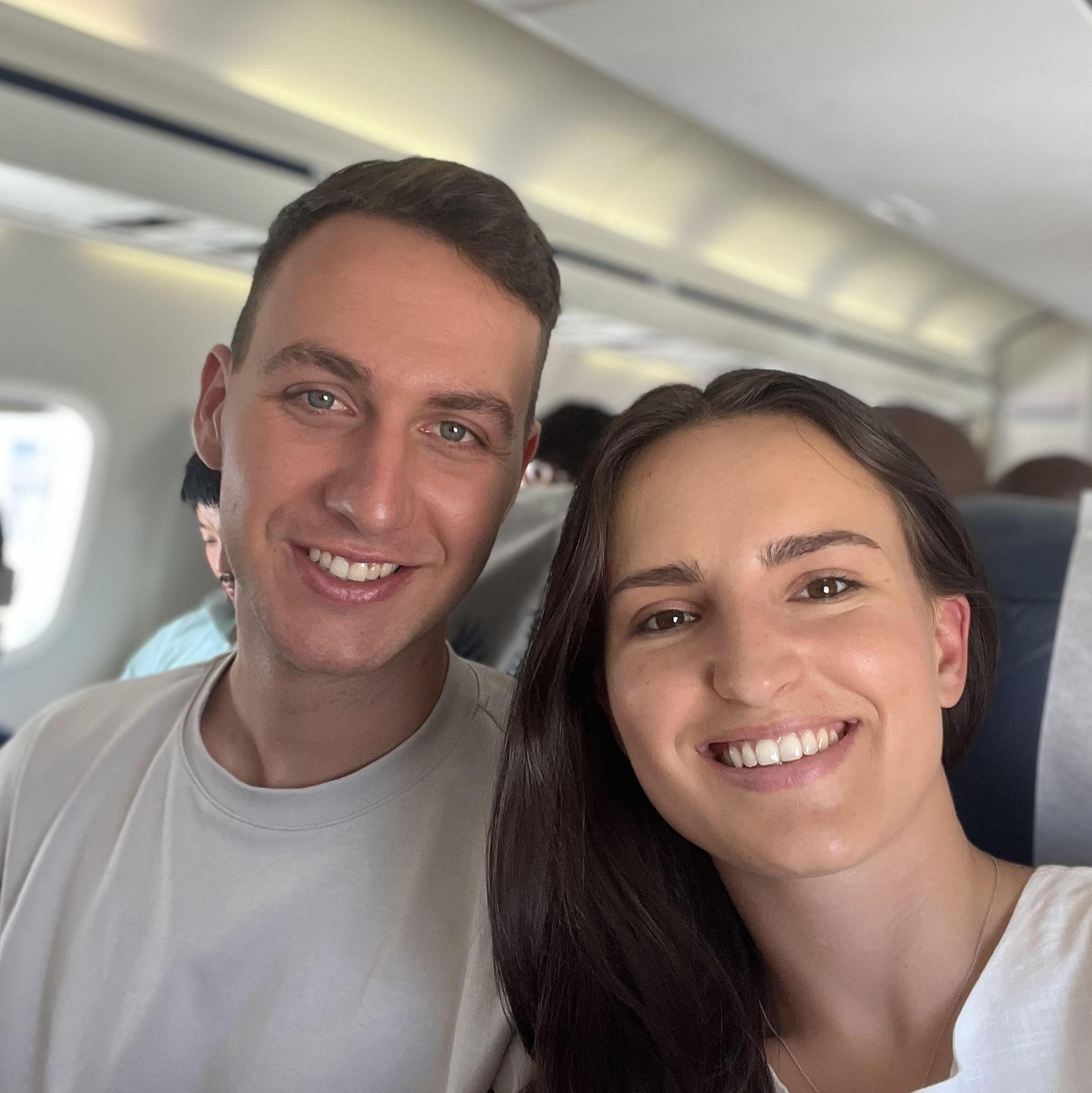 One of many of our domestic flights on our South African holiday.