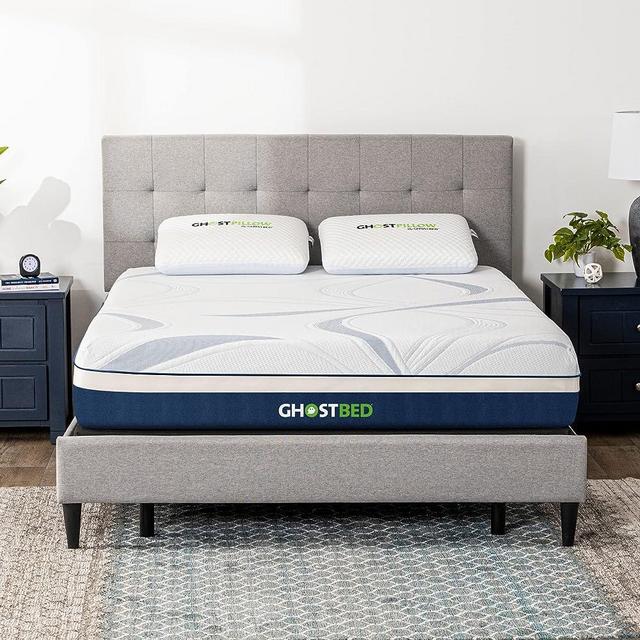 GhostBed Ultimate 10 Inch Mattress - Cooling Gel Memory Foam Mattress - Medium Firm Feel with Breathable, Cool-to-The-Touch Cover - Made in The USA - CertiPUR-US Certified - King