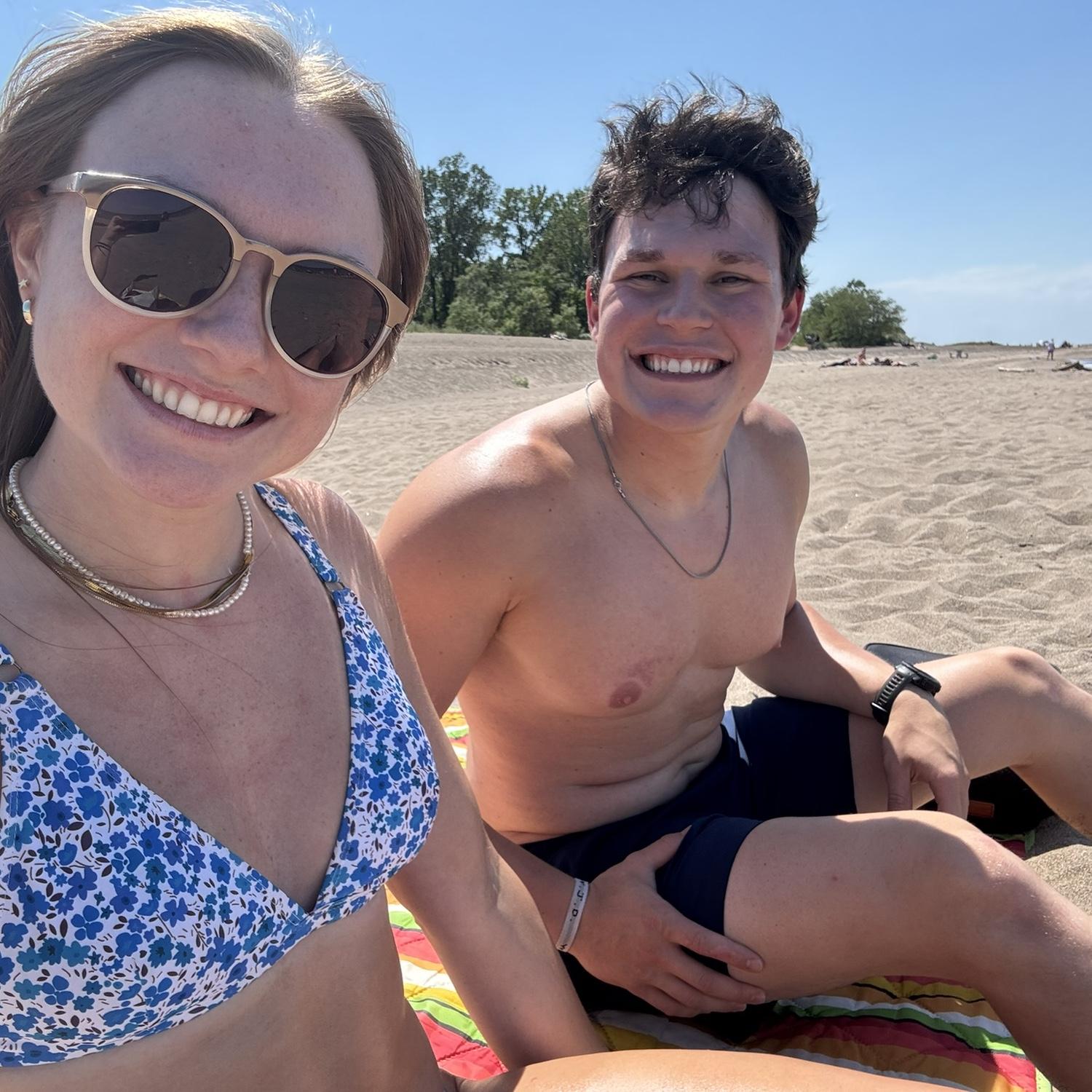 Relaxing at Presque Isle