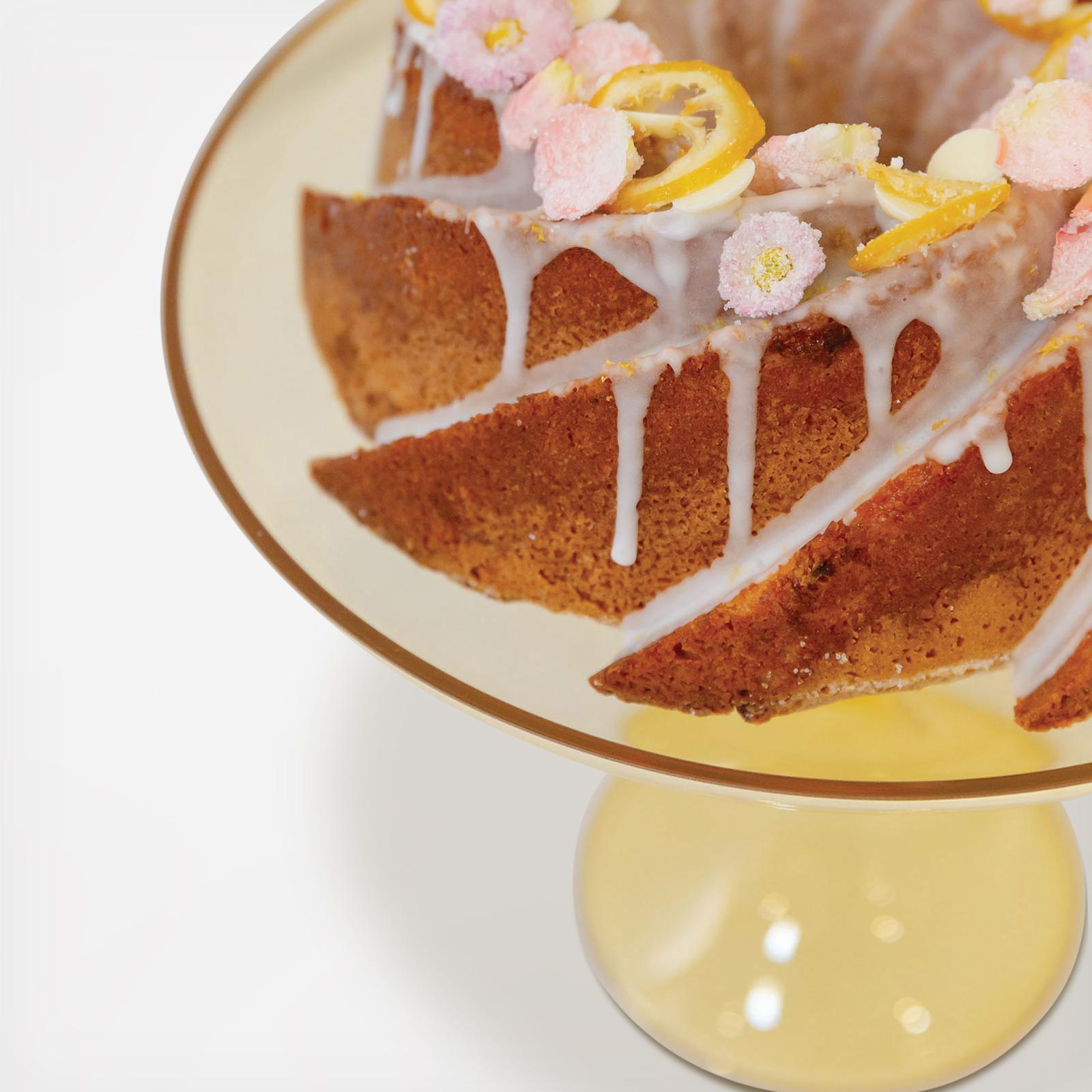 Estelle Colored Glass Cake Stand - Thumbnail 5