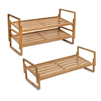 Honey-Can-Do 3-Tier Nesting Bamboo Shoe Rack