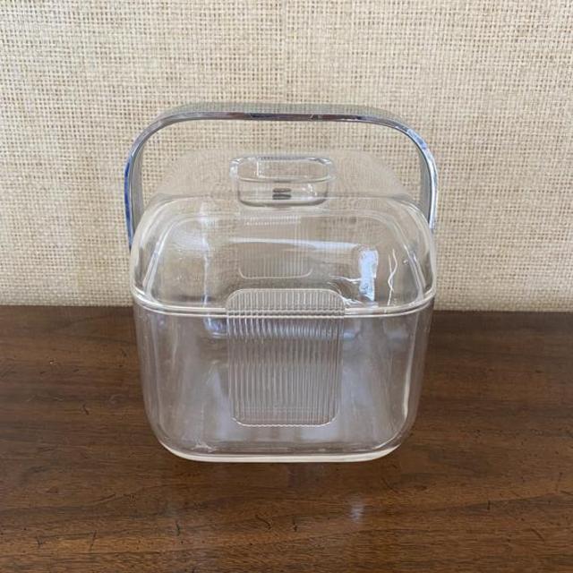 Guzzini Italian Lucite / Acrylic Ice Bucket - MCM Barware Made in Italy