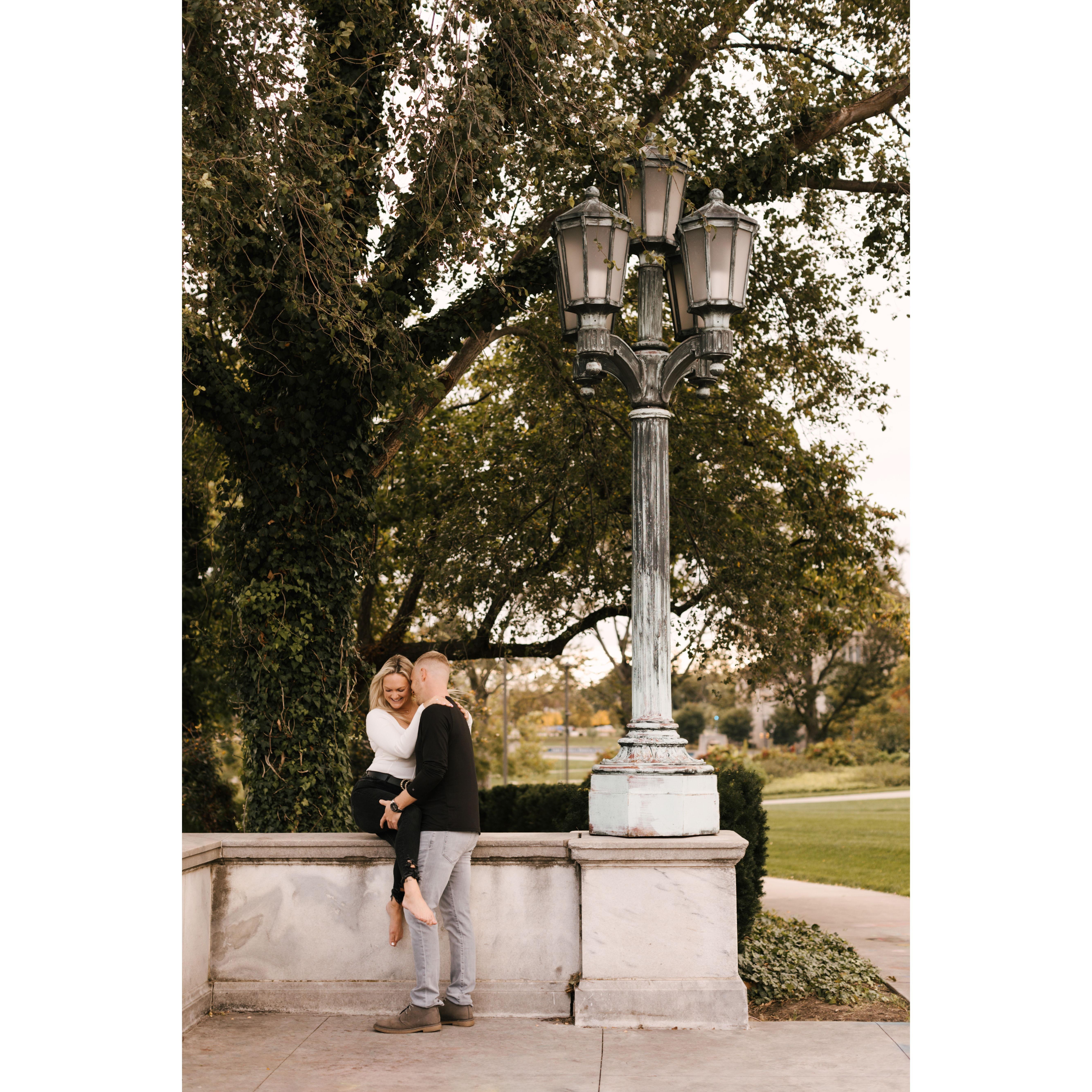Our Engagement photos with Red Photographic at the Cleveland Museum of Art