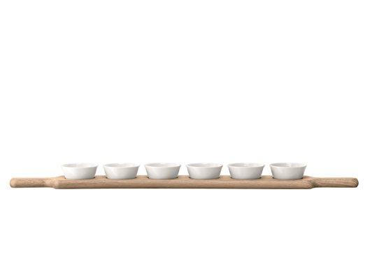 LSA International Long Bowl Set & Oak Paddle, 30.25"