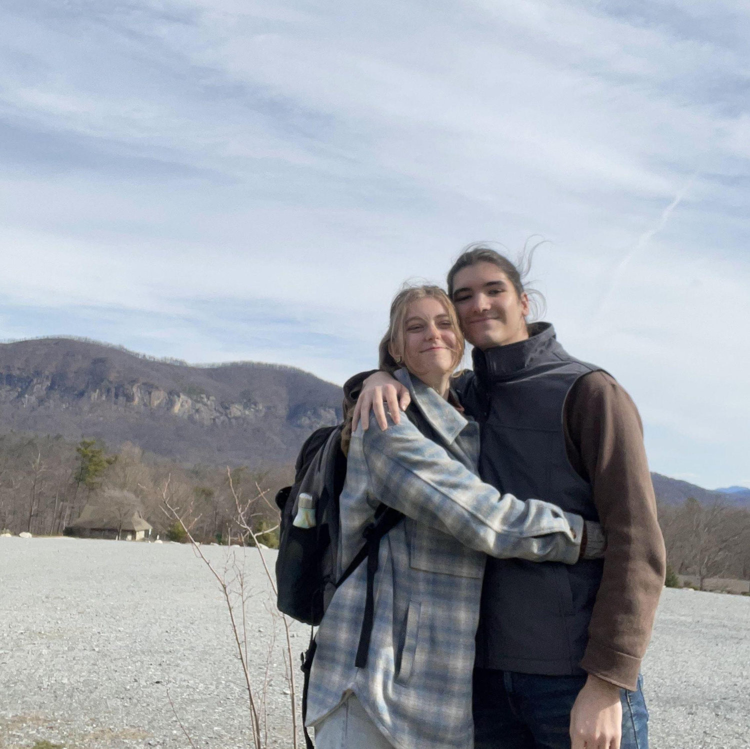 Our first hiking trip to Chimney Rock, two year anniversary.