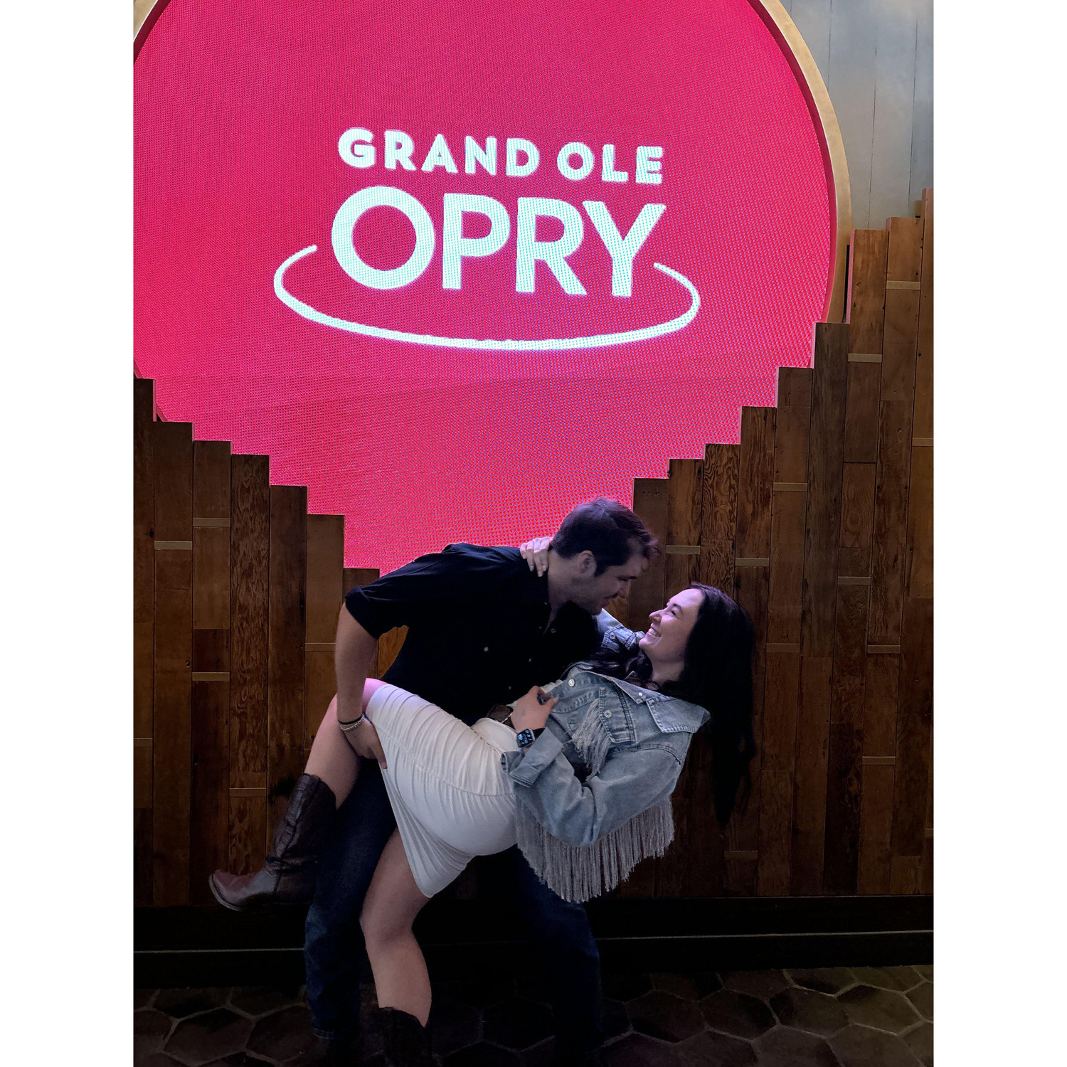 Visiting the Grand Ole Opry In May 2024 to see Zach's mom perform!