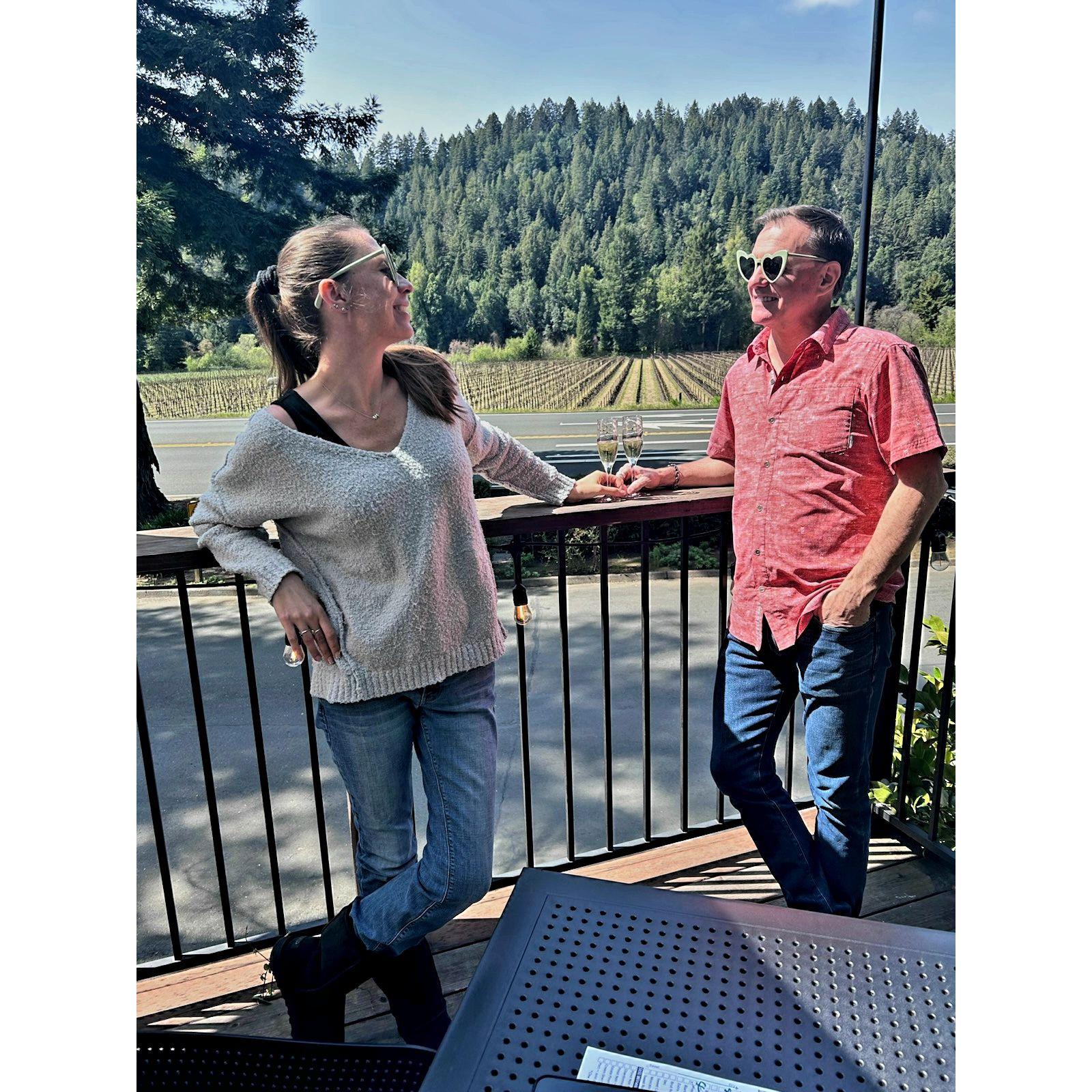 Champagne tasting at Korbel 3/25