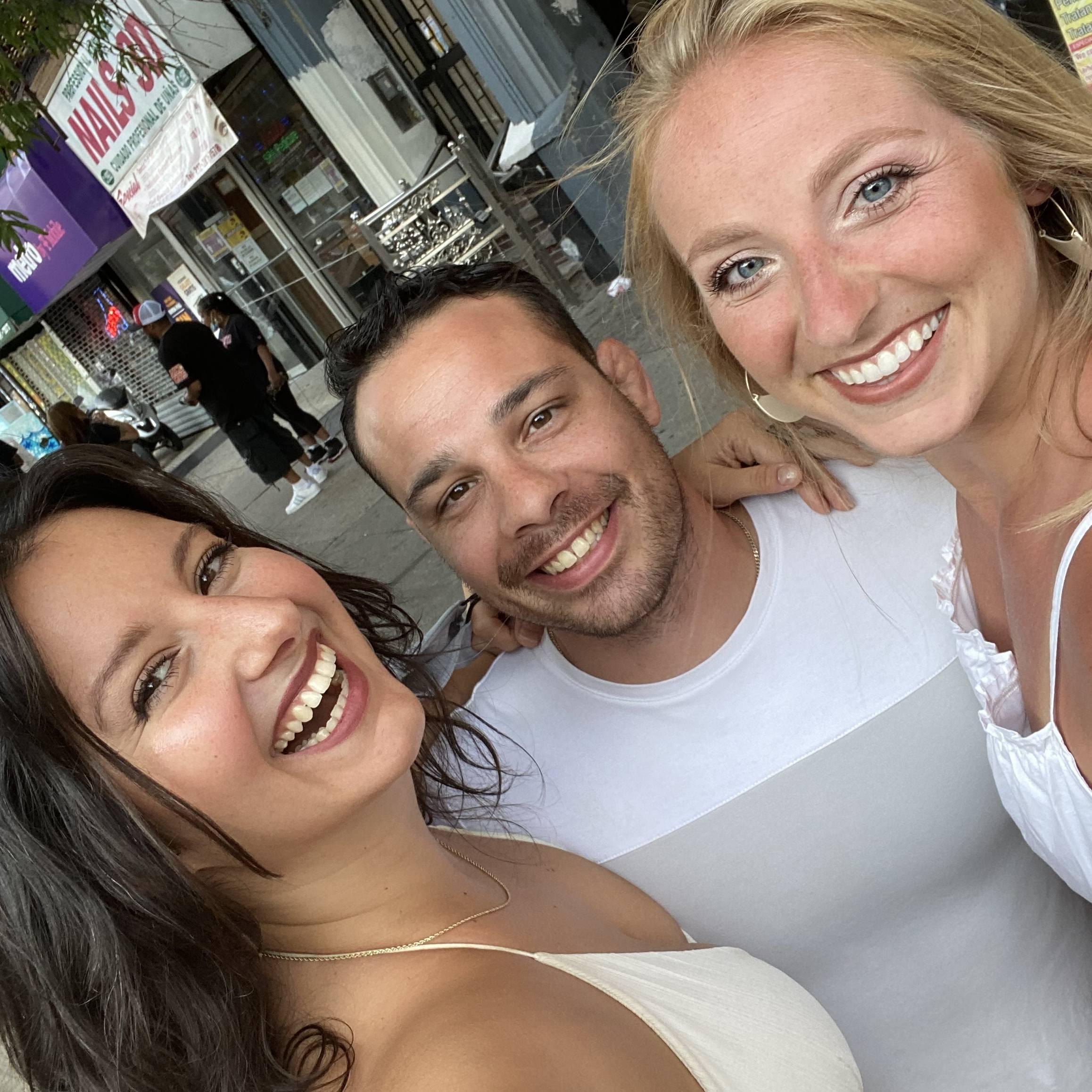 Kat and Joe with their bestie and daughter, Katie! (in Kat's bridal party!)