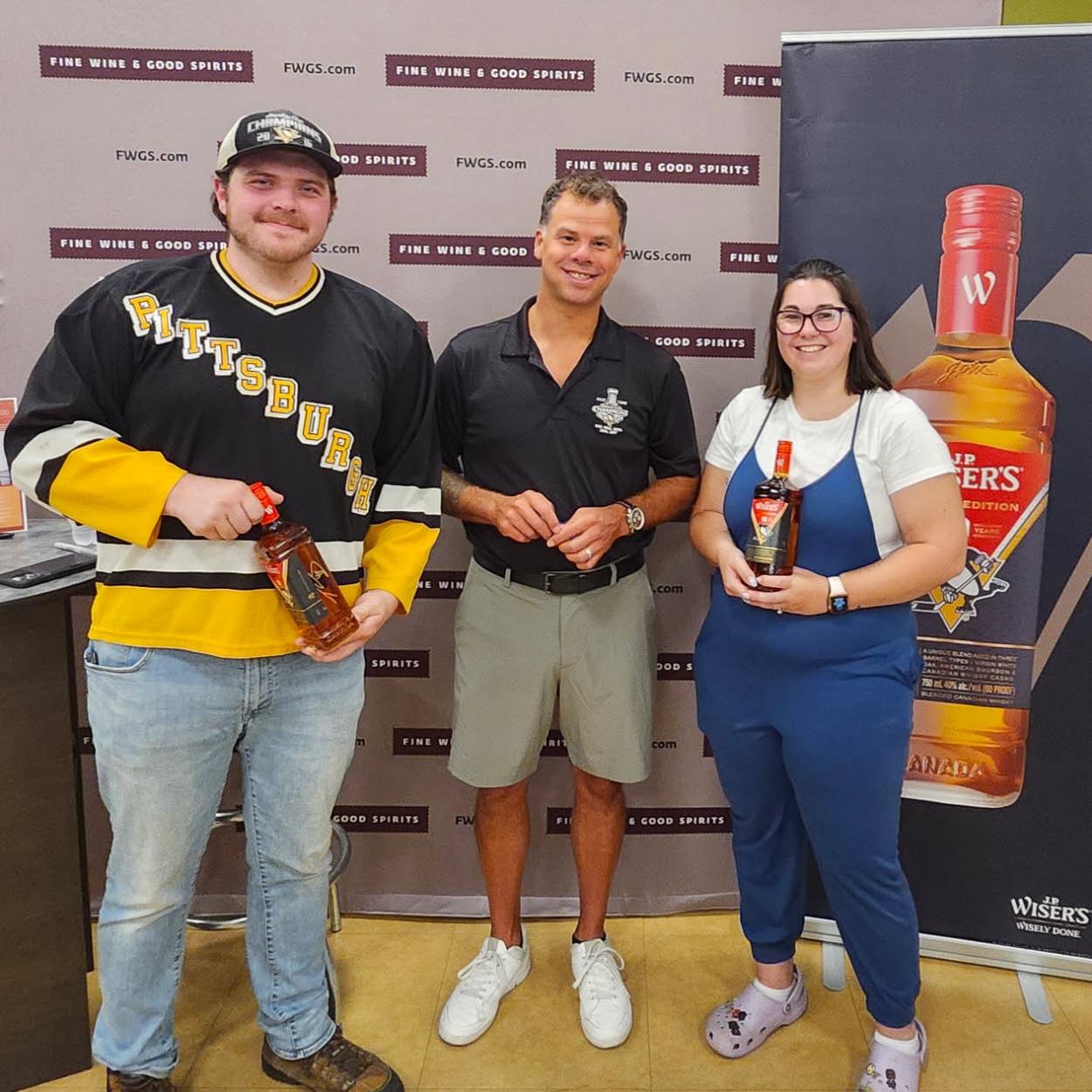 Dylan and Hannah Got to Meet Former Pittsburgh Penguin Player Center and Right Wing Tyler Kennedy! Plus Got An Autograph Bottle Of His Whiskey! On August 23rd 2025!