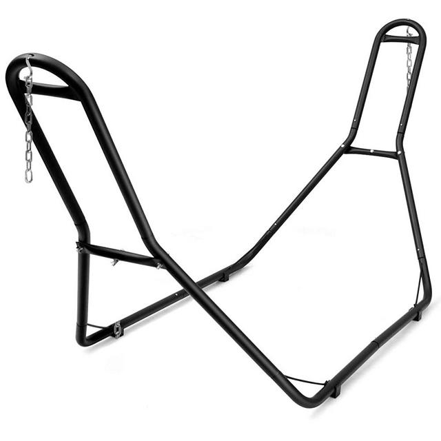 Giantex Multi-Use Universal Hammock Stand, 550LBS Capacity Adjustable Heavy Duty Hammock Frame for Indoor Outdoor Yard Patio Deck, Black