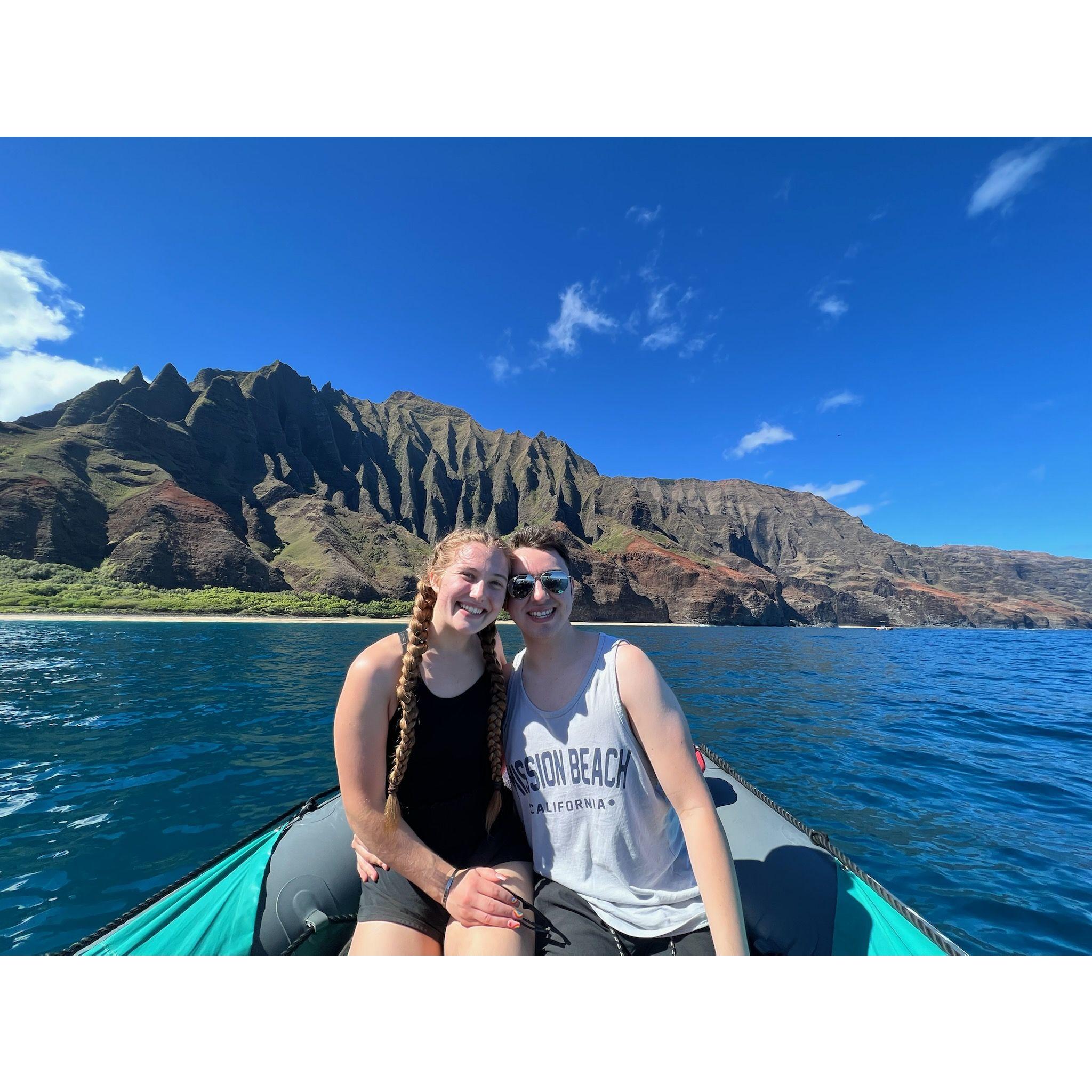 Taylor's first time going snorkeling (just a few days after she said "YES!").