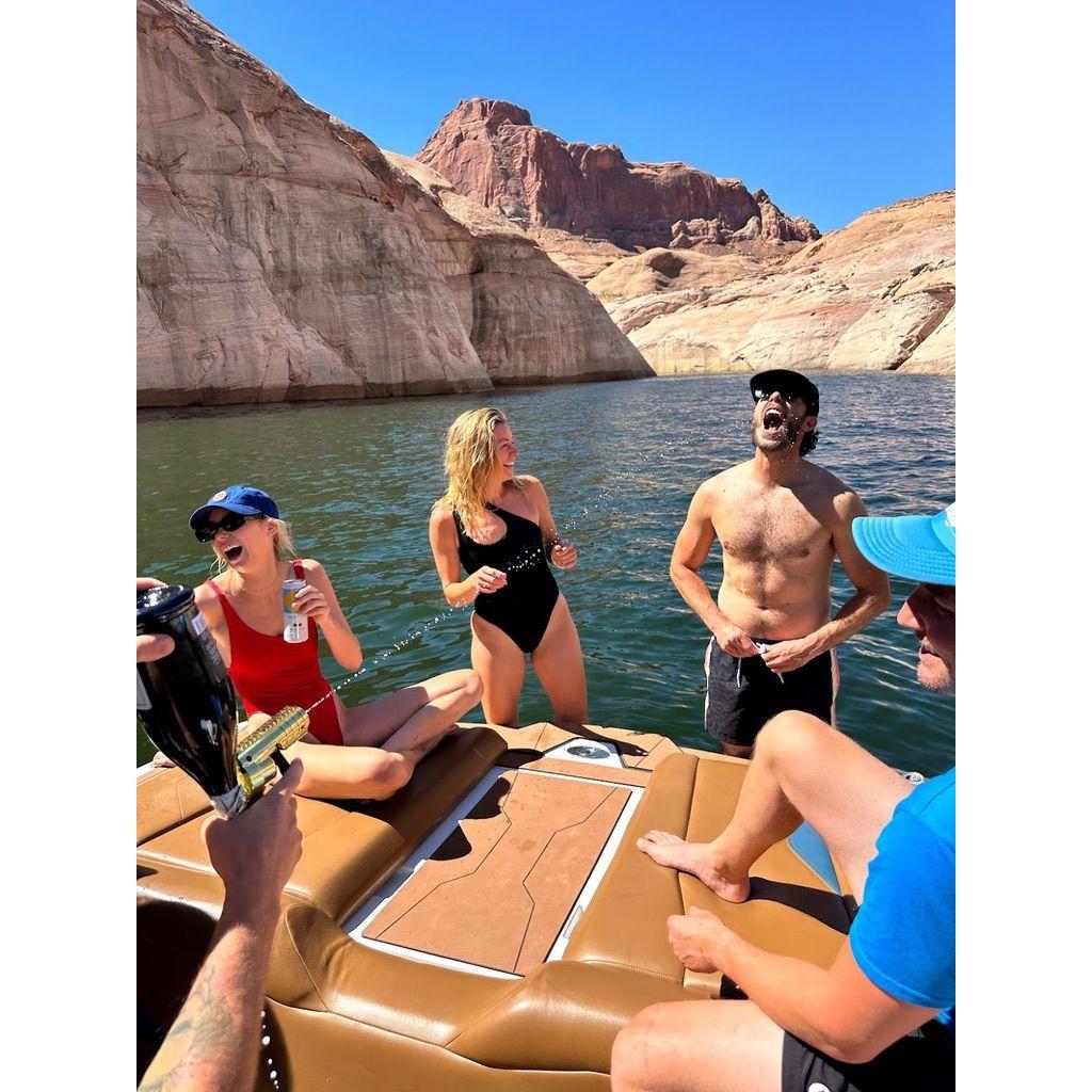 Adam fulfilling his dream in Lake Powell