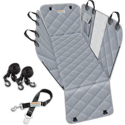 PAWBEE Dog Car Seat Covers - Nonslip Scratchproof Dog Car Seat Cover for Pets - Waterproof Pet Hammock with Front Mesh Window for car, SUV, Truck