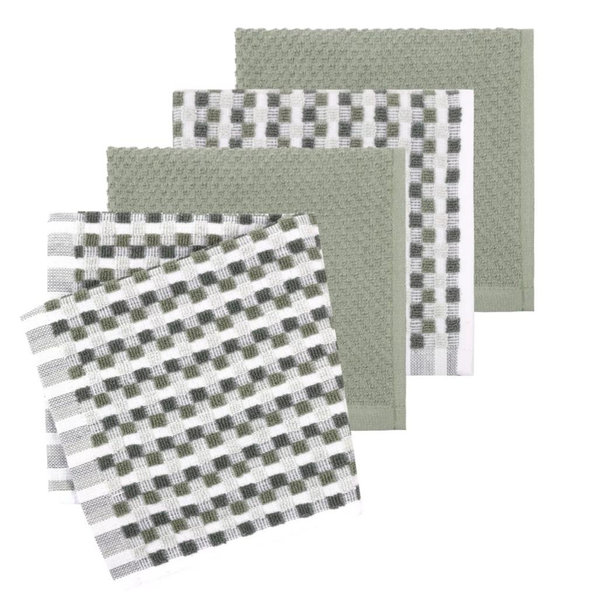 Mingle & Co. 4-Pack Carved Terry Dishcloth Set