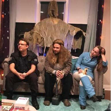 Halloween 2019 as Bro Thor and Nausicaa (again) with Tom