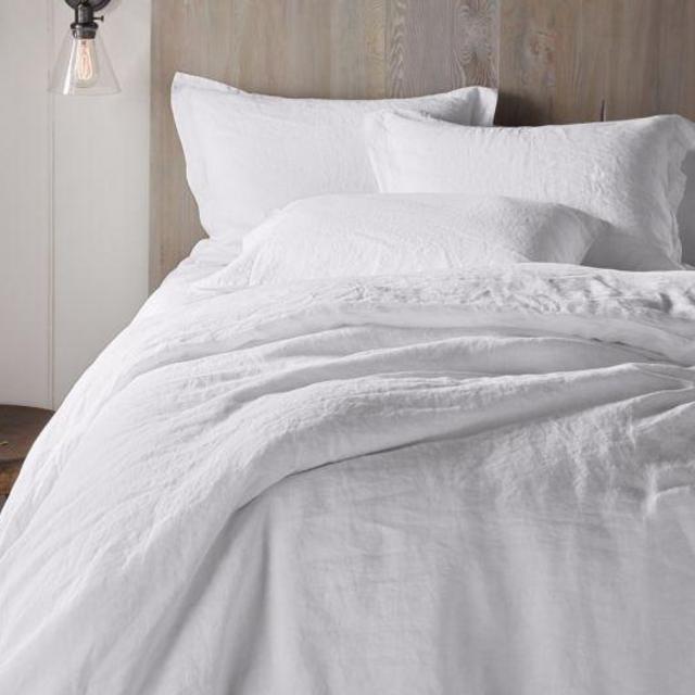 Organic Linen Chambray Duvet Cover