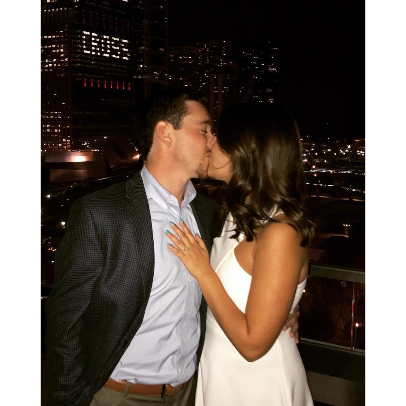 Surprise proposal in Chicago! Such a happy day :)