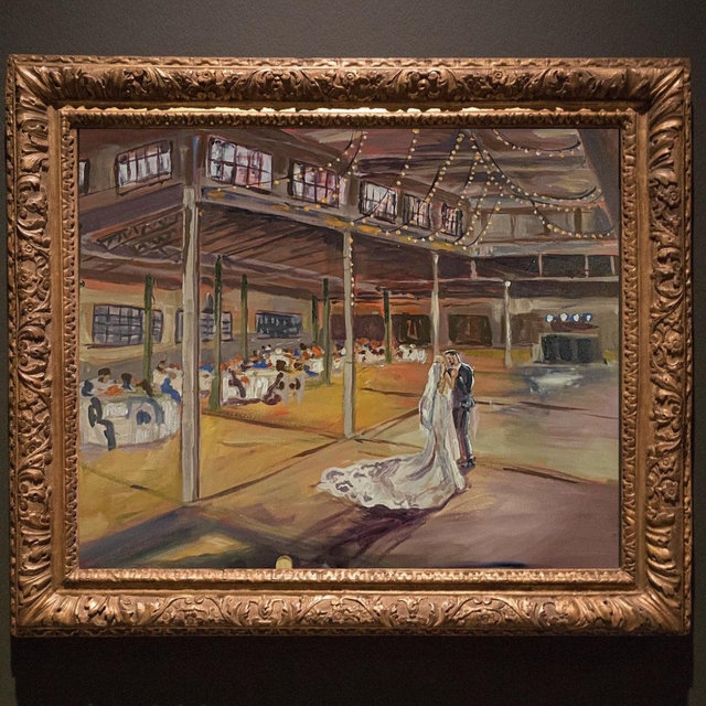 Wedding Photo Painting by Sam Nelson Art