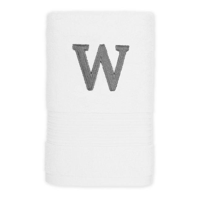 Avanti Monogram Block Letter "W" Hand Towel