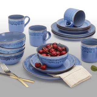 Atlantis 16-Piece Reactive Dinnerware Set, Service for 4