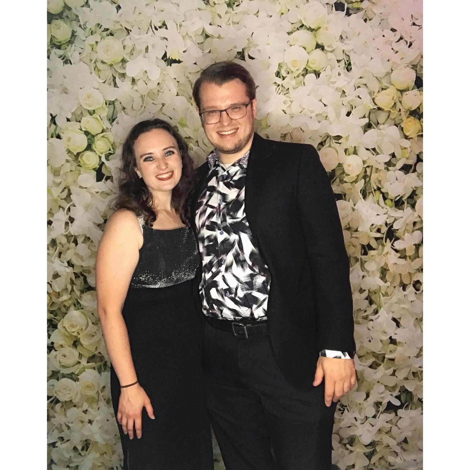 At our friends Kerri and Ken's wedding.