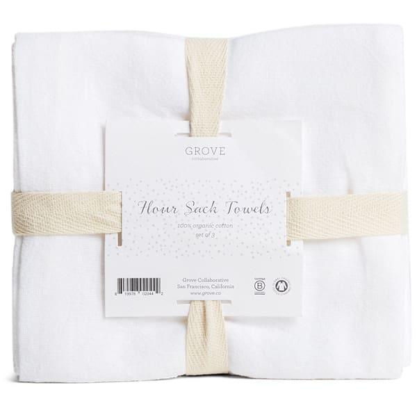 100% Organic Cotton White Flour Sack Towel