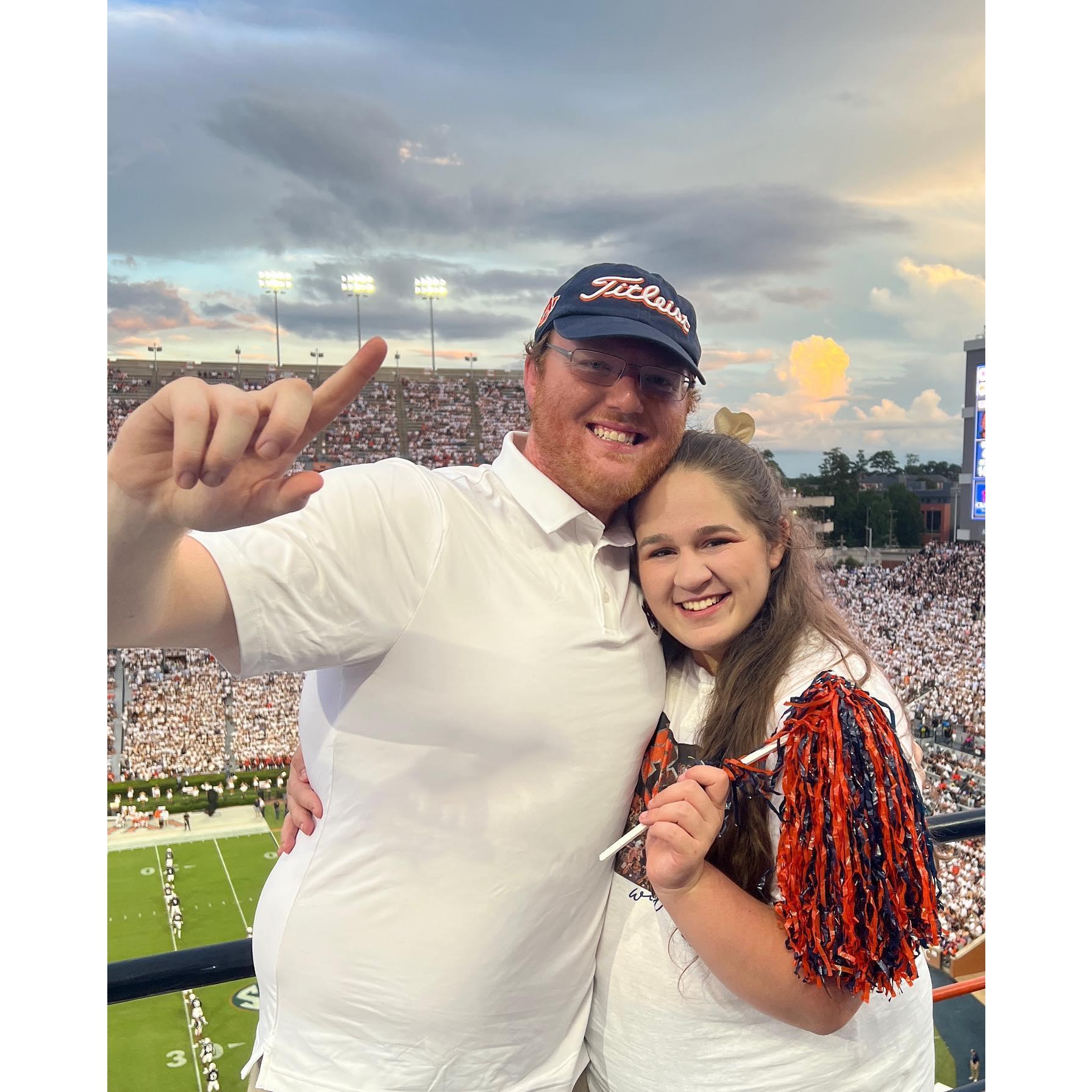 Our first Auburn football game together!