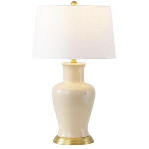 JONATHAN Y Julian 29" Traditional Classic Ceramic Urn LED Table Lamp - Almond