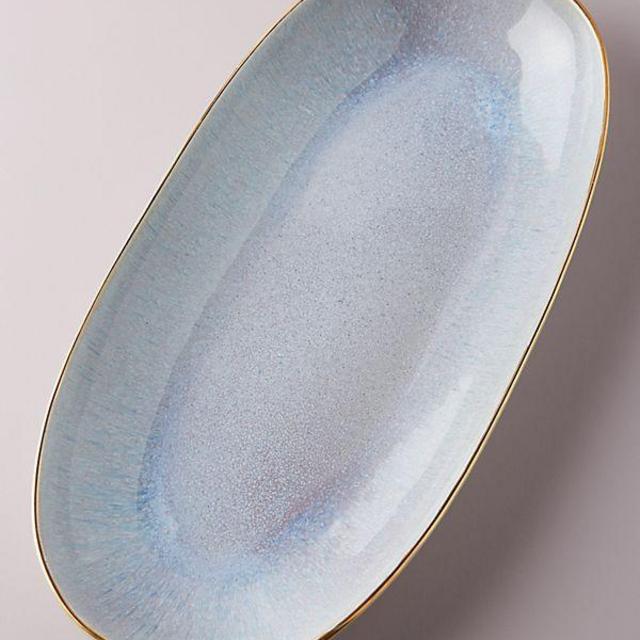 Gilded Lilac Platter