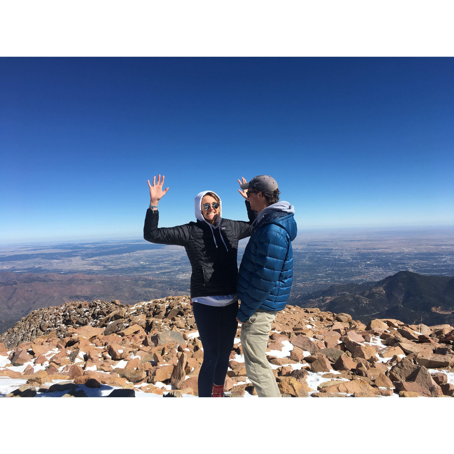 On top of Pike's Peak - Barlow came to visit Colorado College back in 2018! Lovely day with Maddie Sorensen :)
