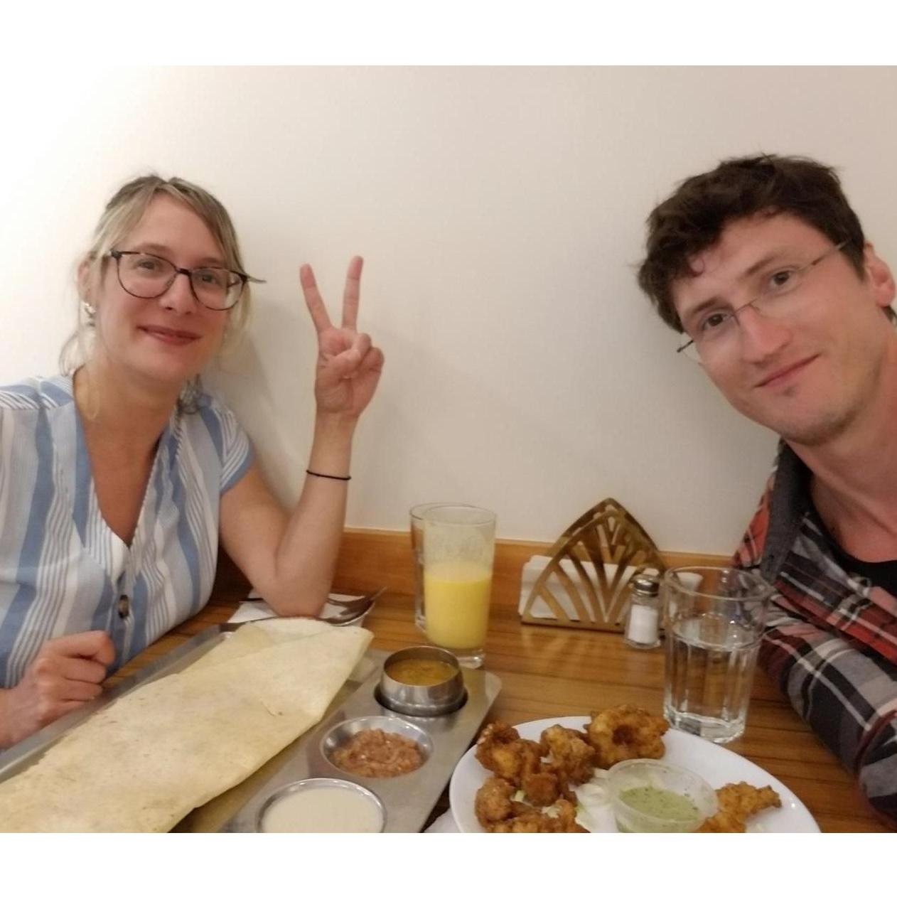 Exploring Indian street food downtown