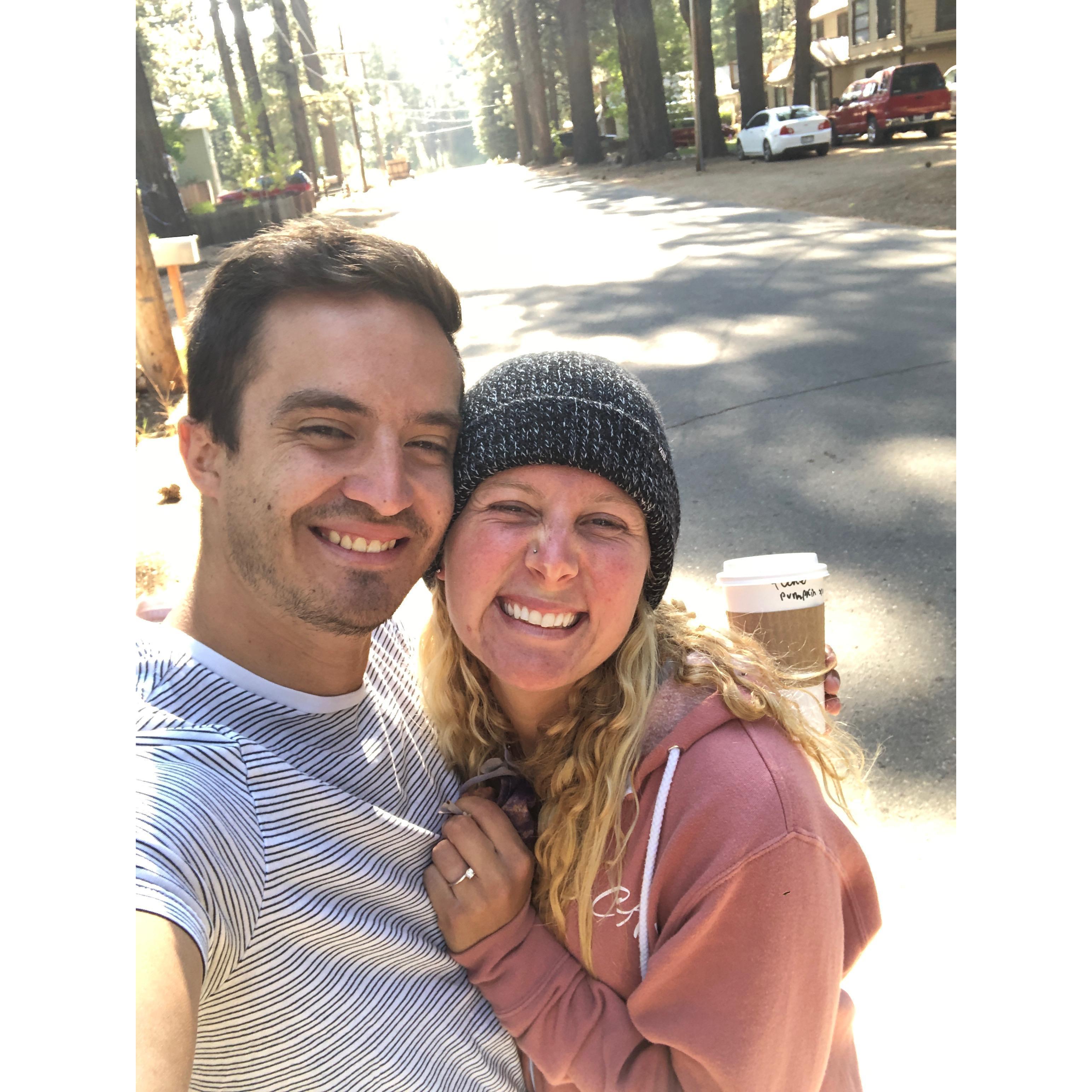 early morning coffee walks in lake tahoe