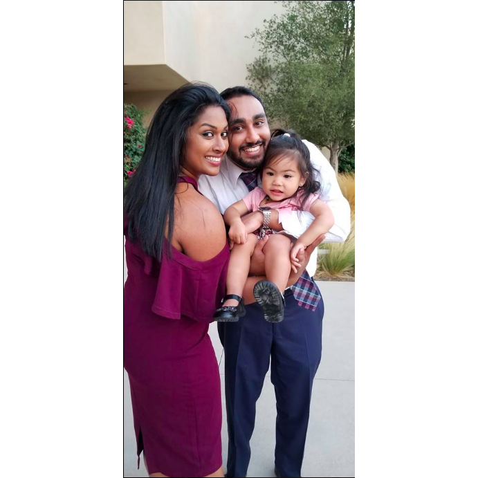 With Rohit's favorite God Daughter! in Temecula, CA