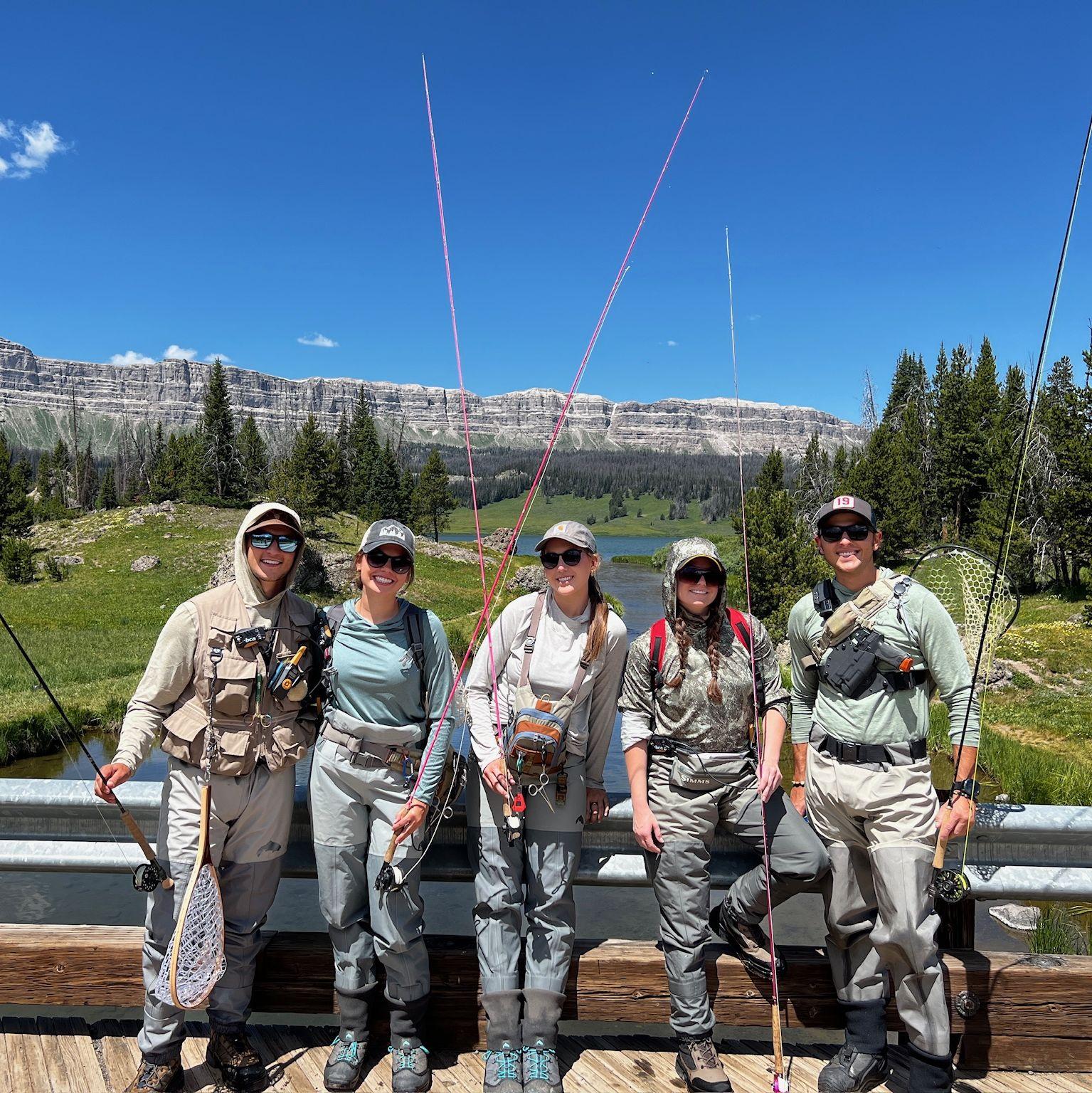 In Wyoming with Asher's sisters and future brother-in-law.